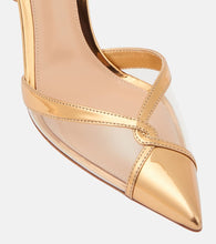 Gianvito Rossi Metallic leather and PVC pumps