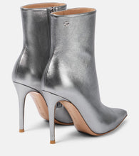 Gianvito Rossi Metallic leather ankle boots