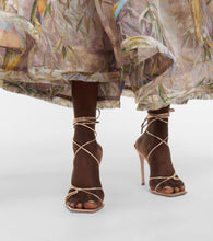 Gianvito Rossi Metallic leather sandals