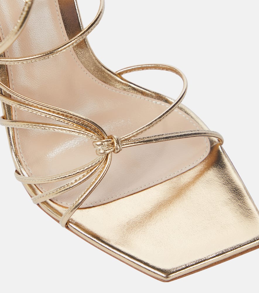 Gianvito Rossi Metallic leather sandals