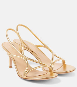 Gianvito Rossi Metallic leather sandals