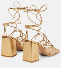 Gianvito Rossi Minas metallic leather sandals