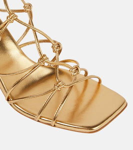 Gianvito Rossi Minas metallic leather sandals