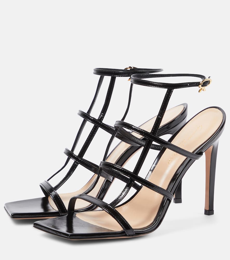 Gianvito Rossi Mondry 95 leather sandals