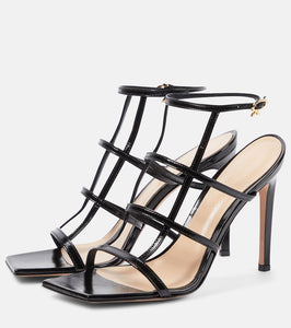 Gianvito Rossi Mondry 95 leather sandals