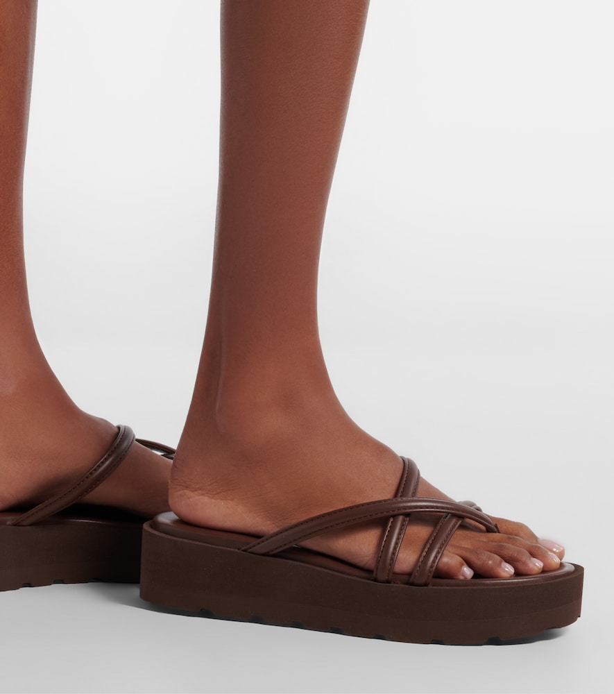 Gianvito Rossi Nadina leather platform sandals