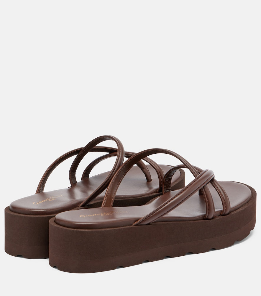 Gianvito Rossi Nadina leather platform sandals