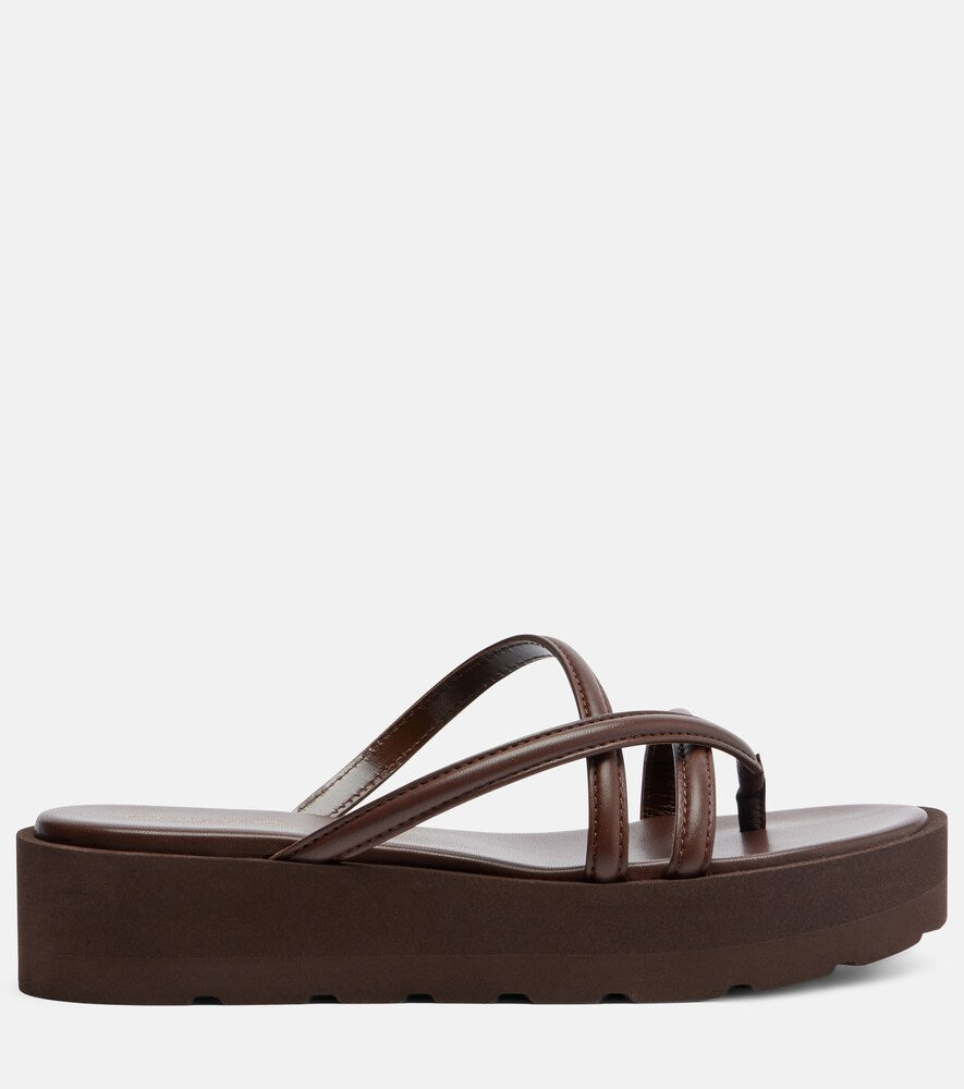 Gianvito Rossi Nadina leather platform sandals