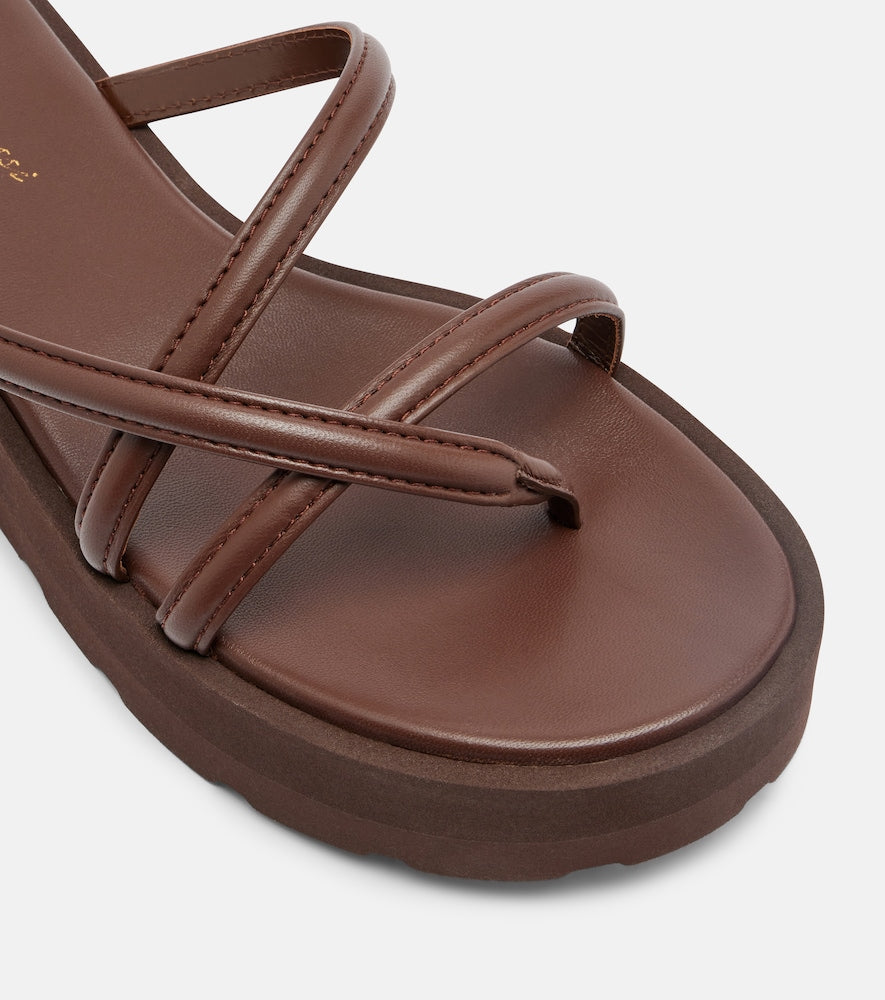 Gianvito Rossi Nadina leather platform sandals