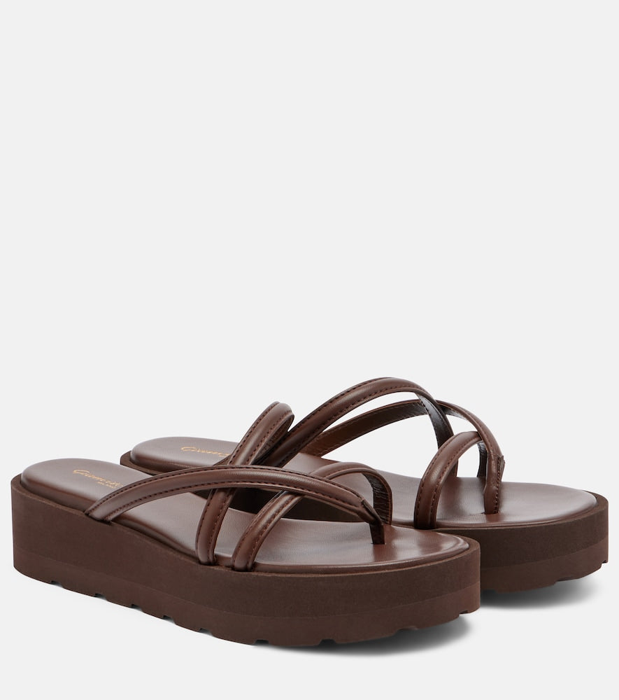 Gianvito Rossi Nadina leather platform sandals