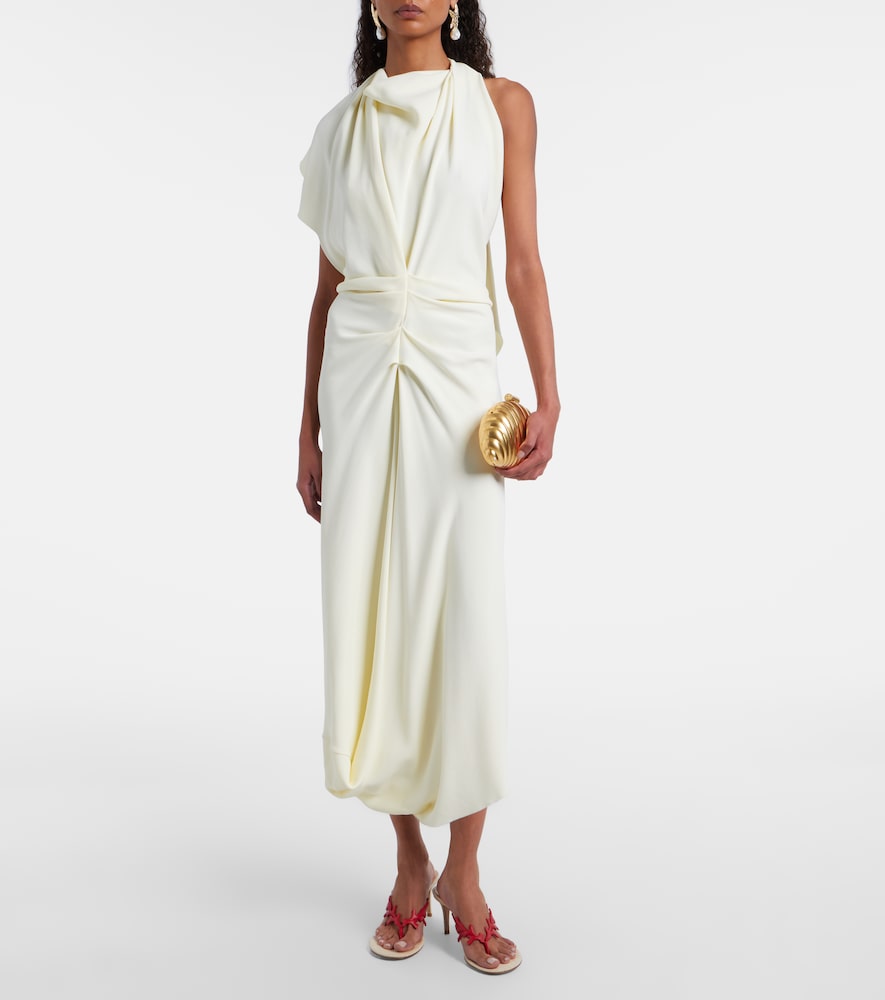 Gianvito Rossi Ocean canvas and leather thong sandals