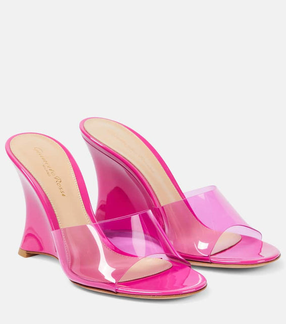 Gianvito Rossi PVC and leather sandals