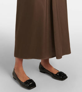 Gianvito Rossi Parad√É¬¨ bow-detail leather ballet flats