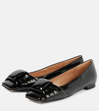 Gianvito Rossi Parad√É¬¨ bow-detail leather ballet flats