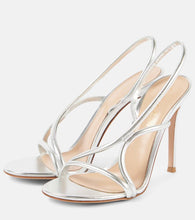 Gianvito Rossi Paradise metallic leather sandals
