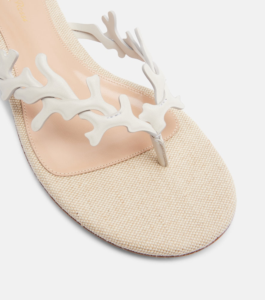 Gianvito Rossi Paros leather thong sandals