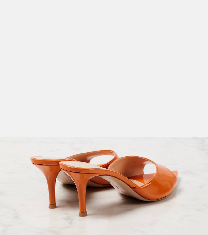 Gianvito Rossi Patent leather mules
