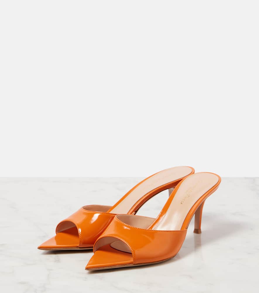 Gianvito Rossi Patent leather mules