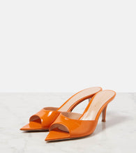 Gianvito Rossi Patent leather mules