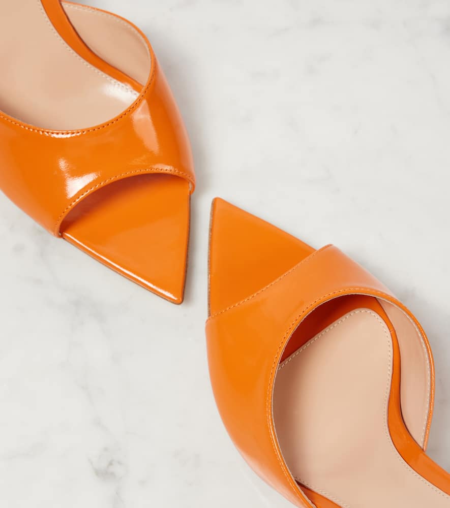 Gianvito Rossi Patent leather mules