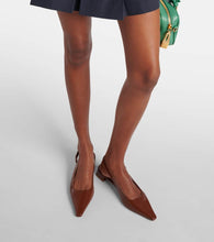 Gianvito Rossi Patent leather slingback flats