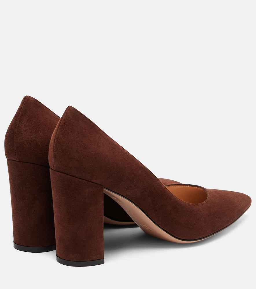 Gianvito Rossi Piper 85 suede pumps