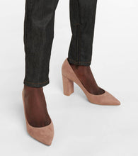 Gianvito Rossi Piper 85 suede pumps