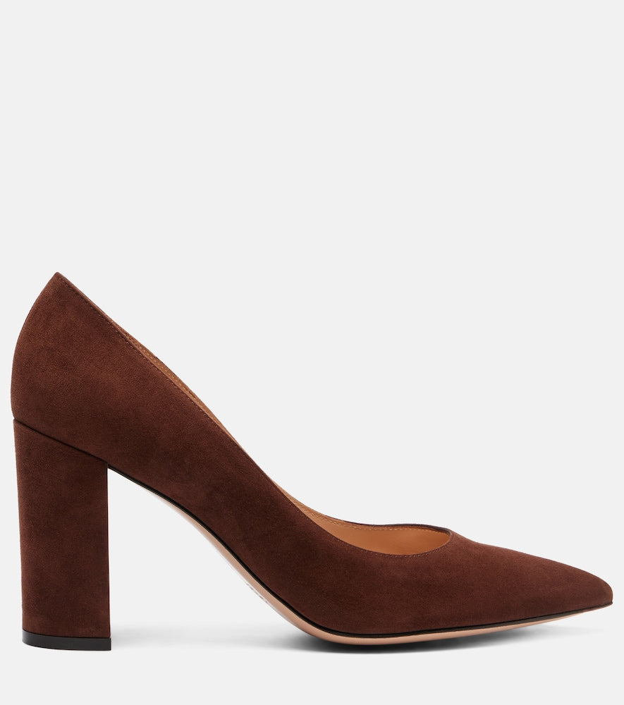 Gianvito Rossi Piper 85 suede pumps