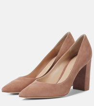 Gianvito Rossi Piper 85 suede pumps
