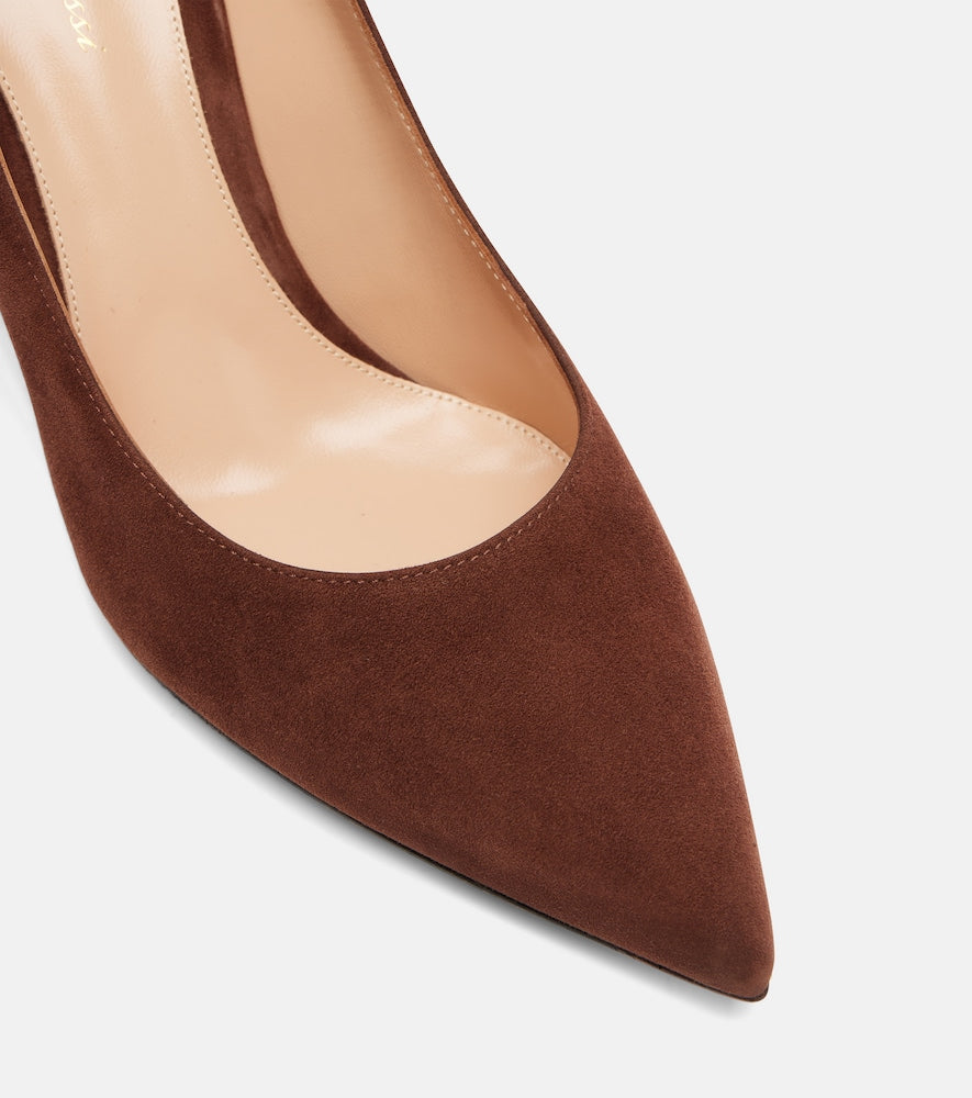 Gianvito Rossi Piper 85 suede pumps