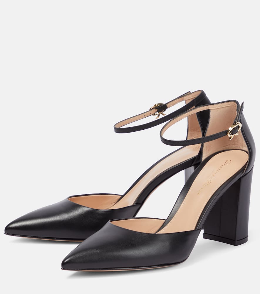 Gianvito Rossi Piper Anklet leather pumps