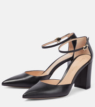 Gianvito Rossi Piper Anklet leather pumps
