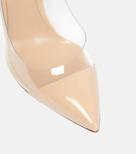 Gianvito Rossi Plexi 105 leather and PVC pumps