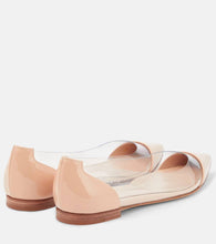 Gianvito Rossi Plexi leather and PVC ballet flats