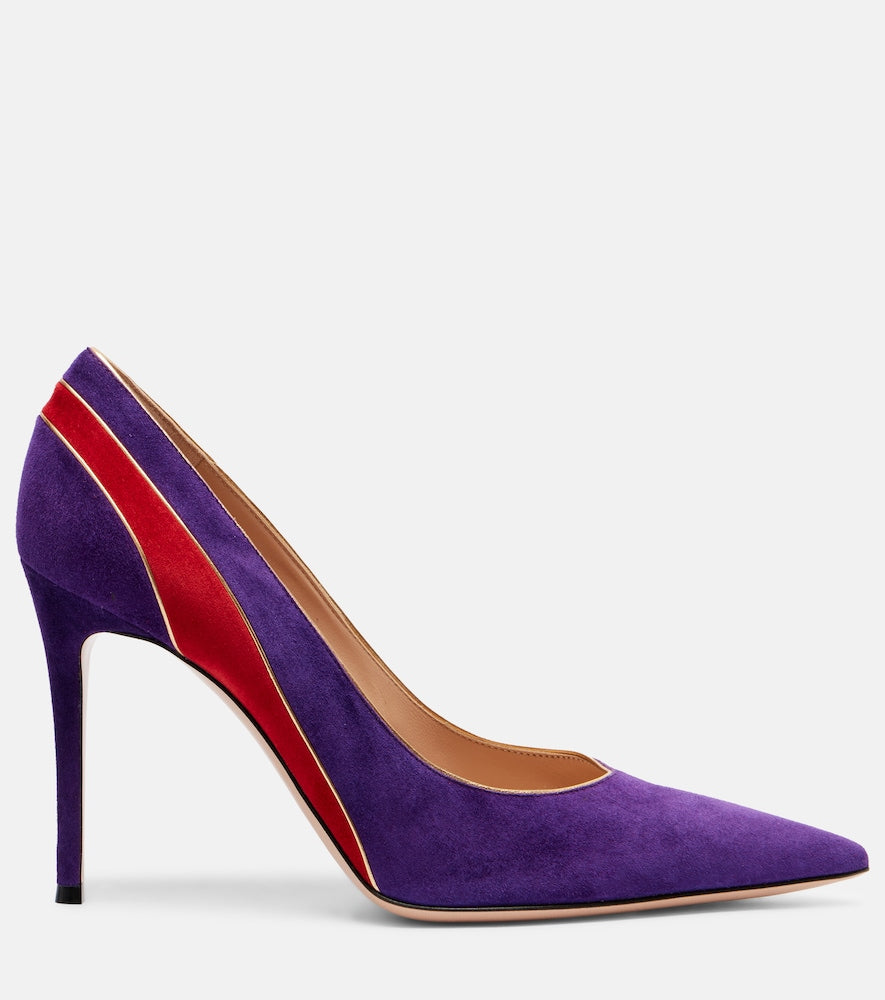 Gianvito Rossi Pointy 95 suede pumps