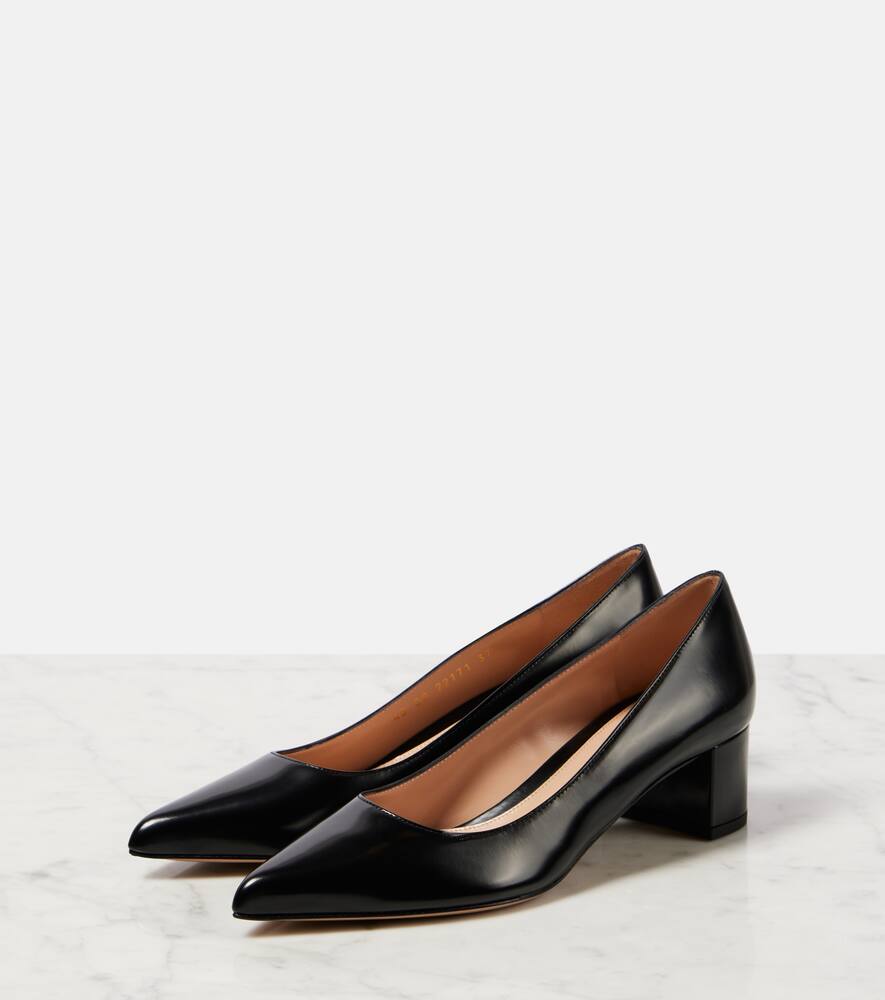 Gianvito Rossi Polished leather pumps
