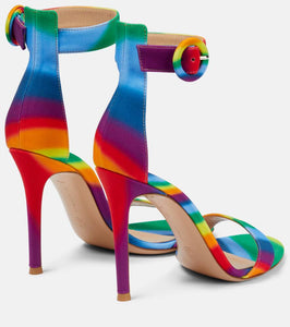 Gianvito Rossi Portofino 105 rainbow sandals