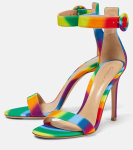 Gianvito Rossi Portofino 105 rainbow sandals