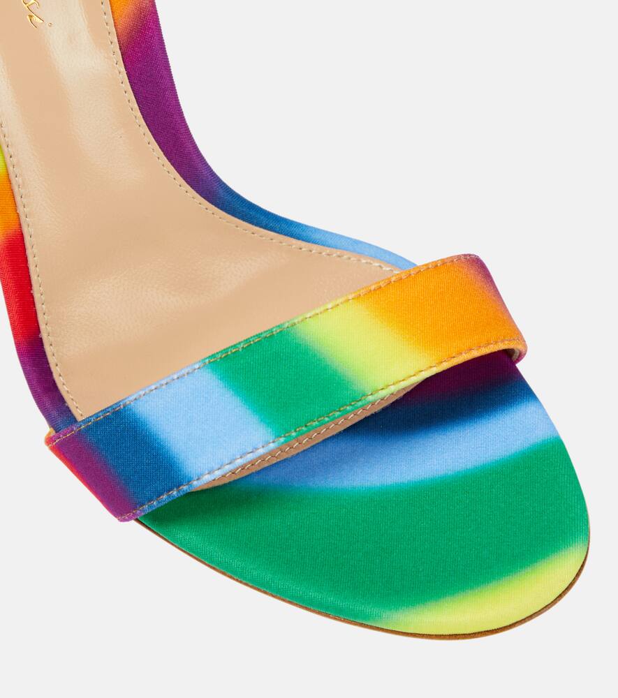 Gianvito Rossi Portofino 105 rainbow sandals