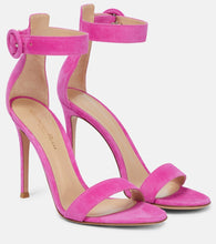Gianvito Rossi Portofino 105 suede sandals