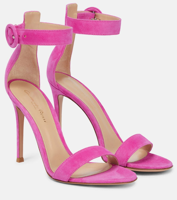 Gianvito Rossi Portofino 105 suede sandals