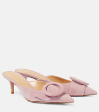Gianvito Rossi Portofino 55 suede mules - Gianvito Rossi Portofino 55 绒面革穆勒鞋