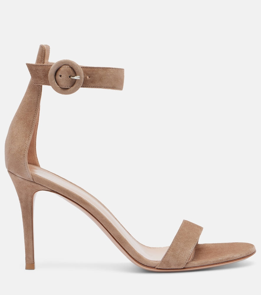 Gianvito Rossi Portofino 85 suede sandals