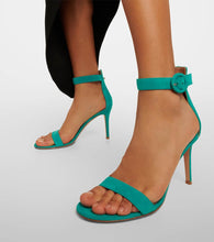 Gianvito Rossi Portofino 85 suede sandals