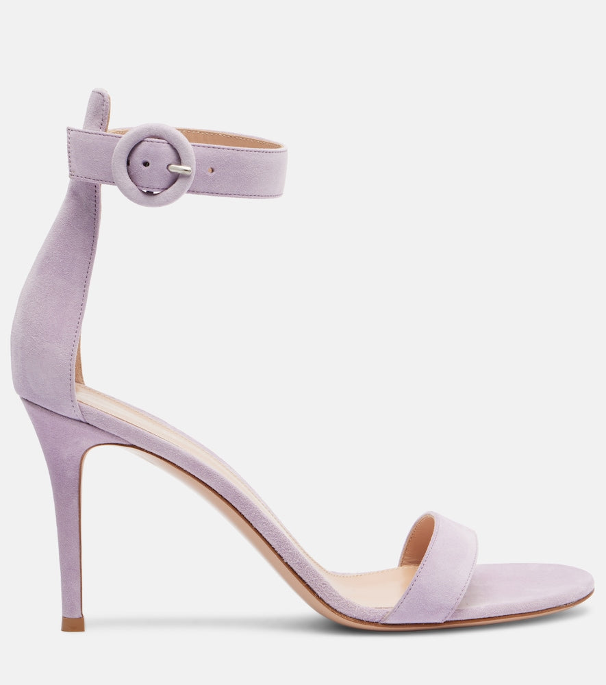 Gianvito Rossi Portofino 85 suede sandals