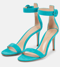 Gianvito Rossi Portofino 85 suede sandals