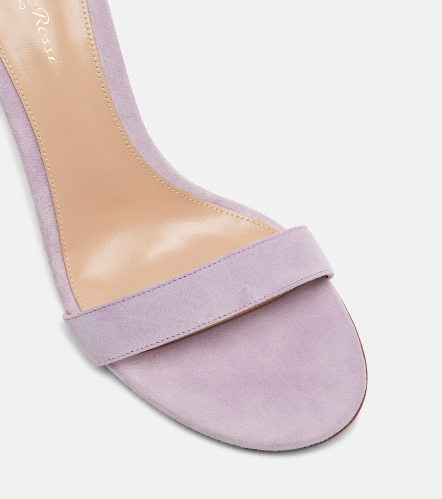 Gianvito Rossi Portofino 85 suede sandals