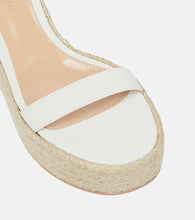 Gianvito Rossi Portofino leather espadrille wedges