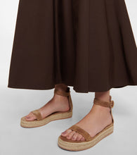 Gianvito Rossi Portofino suede espadrille sandals