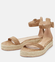 Gianvito Rossi Portofino suede espadrille sandals
